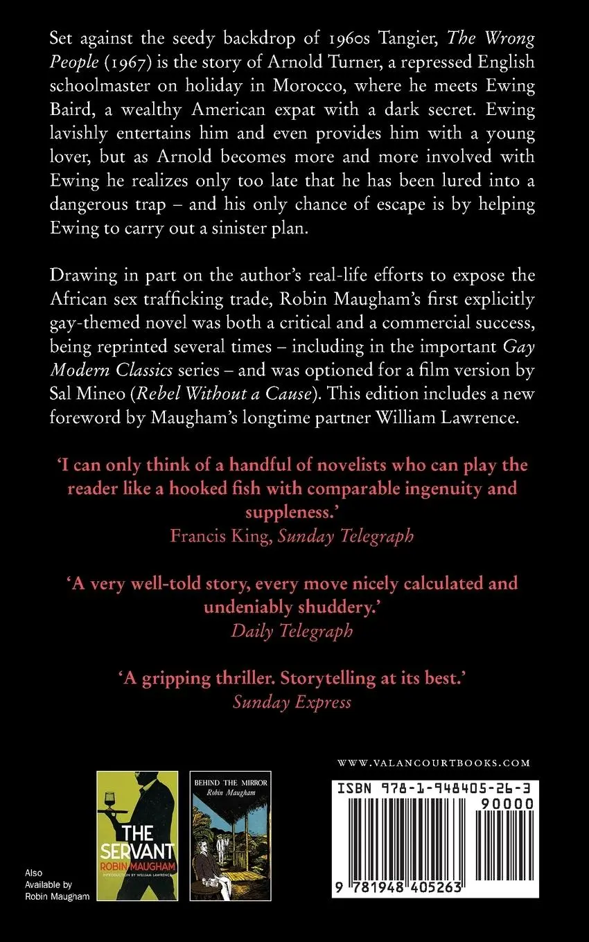 Rückseite: 9781948405263 | The Wrong People (Valancourt 20th Century Classics) | Robin Maugham