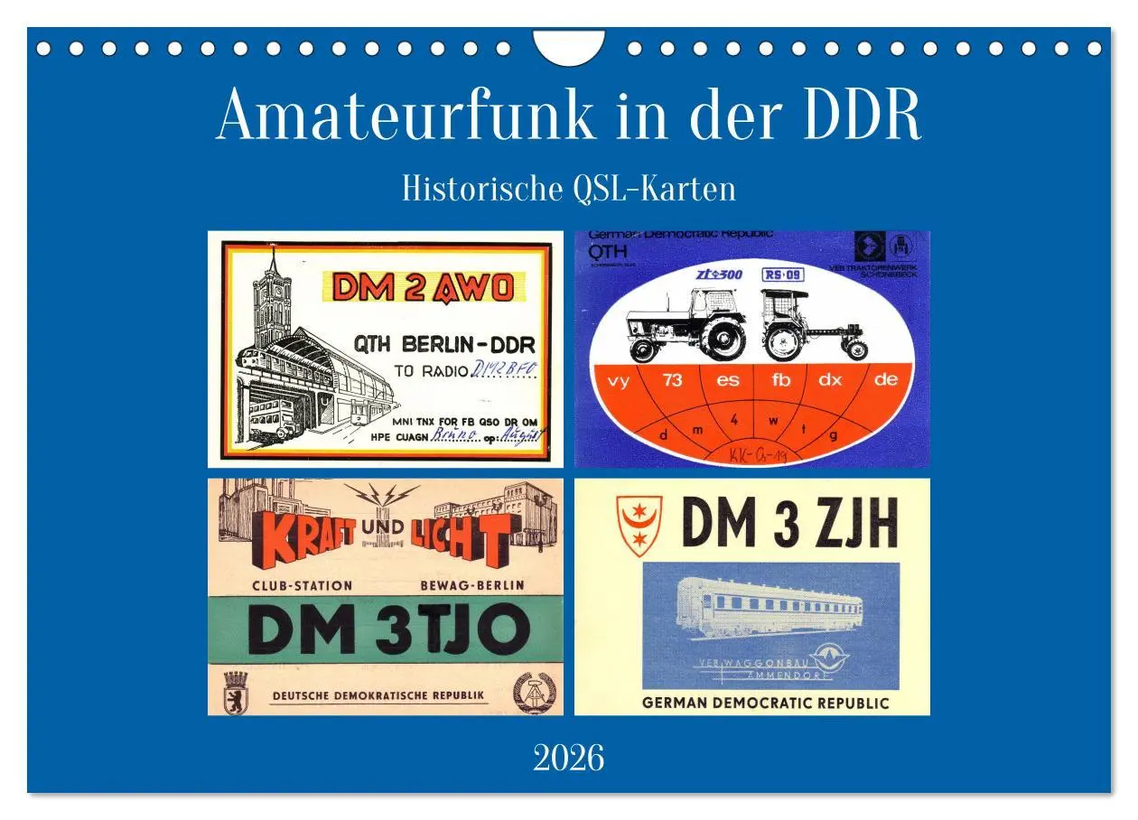 Cover: 9783457305263 | Amateurfunk in der DDR - Historische QSL-Karten (Wandkalender 2026...