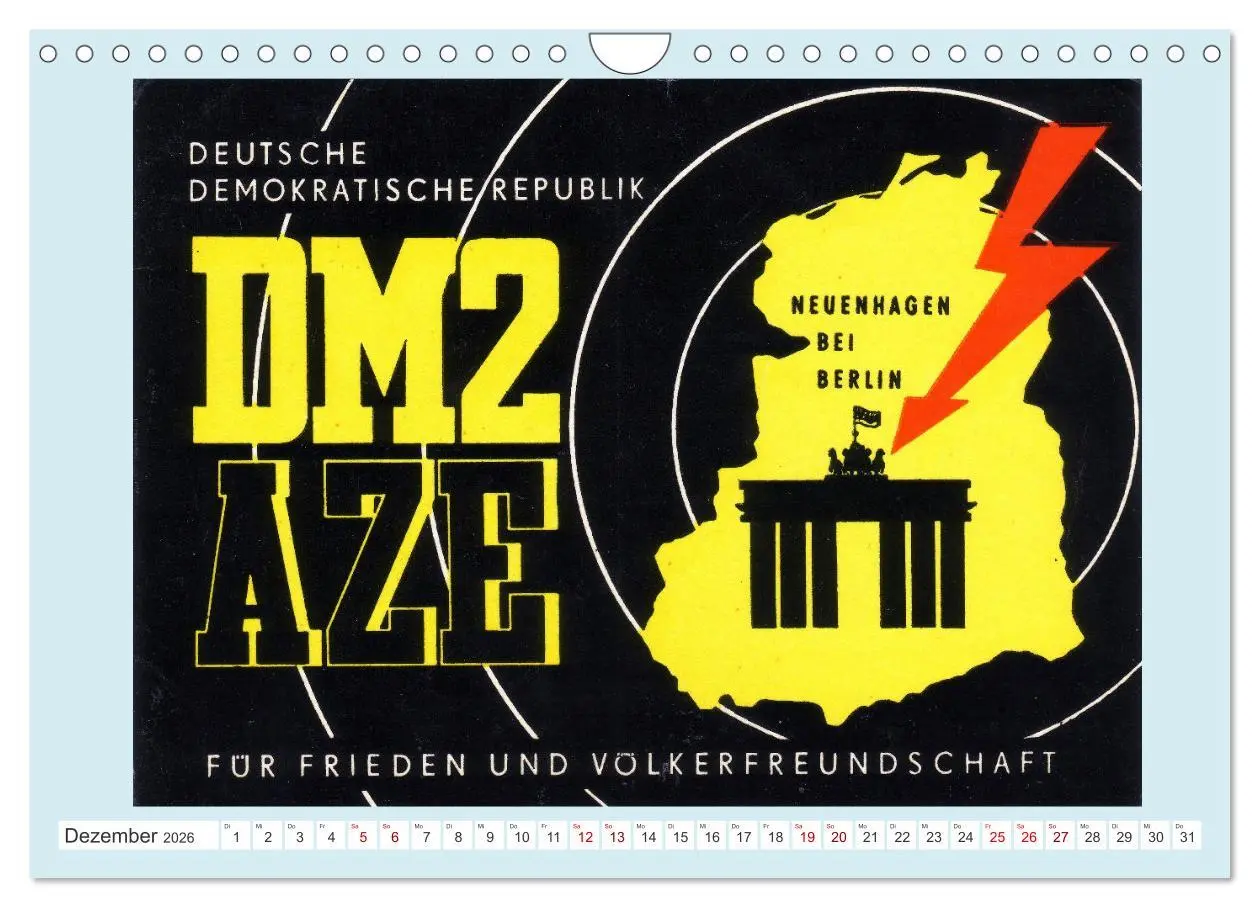 Bild: 9783457305263 | Amateurfunk in der DDR - Historische QSL-Karten (Wandkalender 2026...