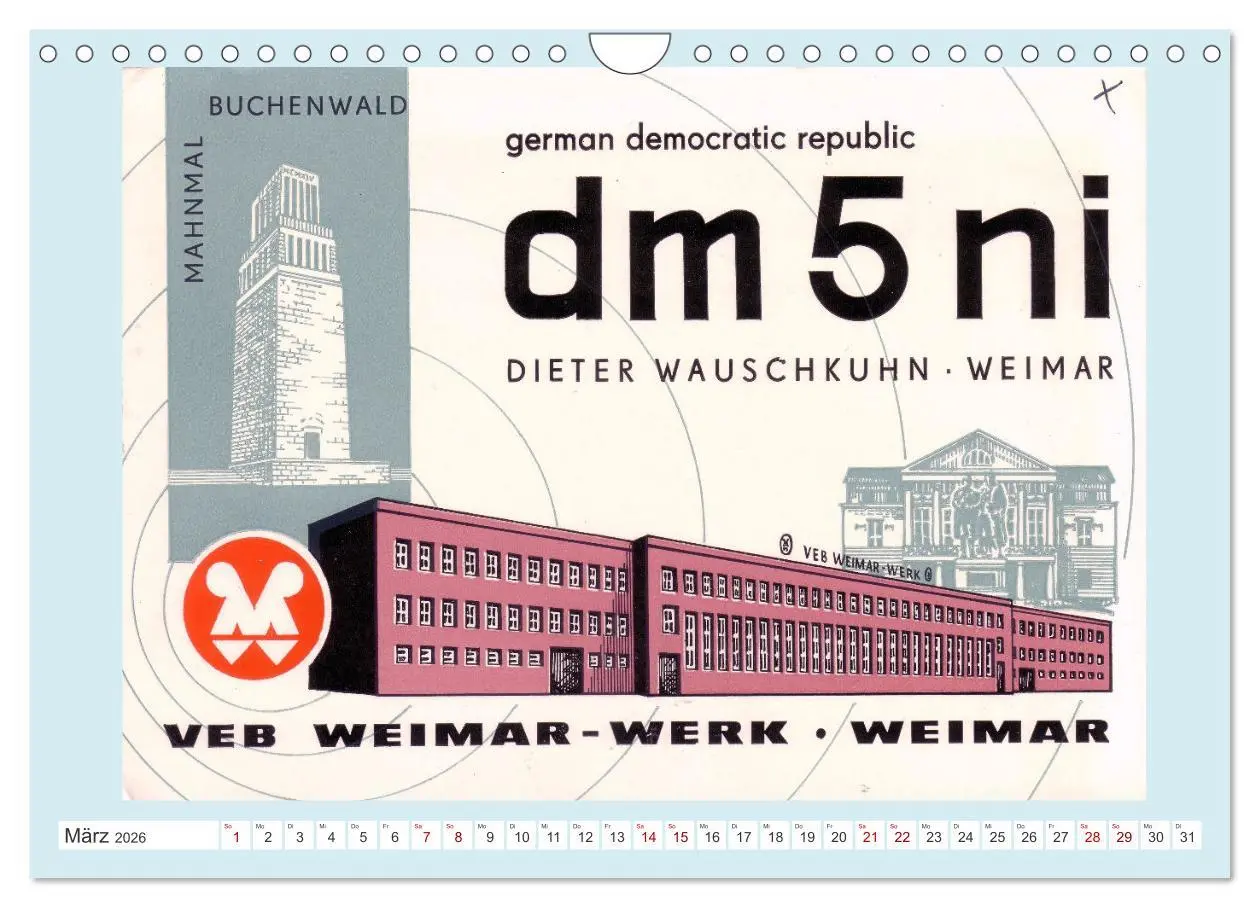 Bild: 9783457305263 | Amateurfunk in der DDR - Historische QSL-Karten (Wandkalender 2026...