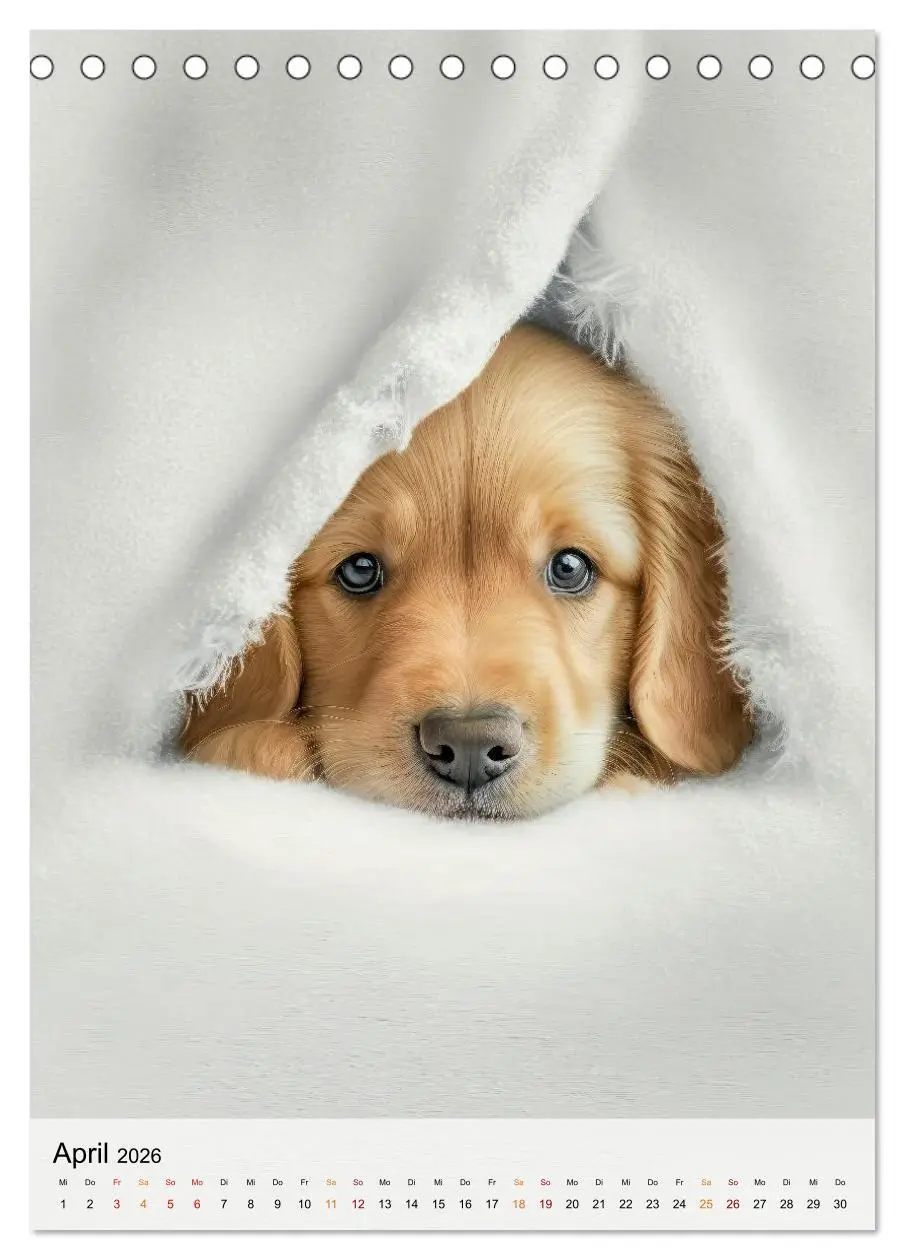 Bild: 9783516325263 | Golden Retriever - ein Hund für die Familie (Tischkalender 2026 DIN...