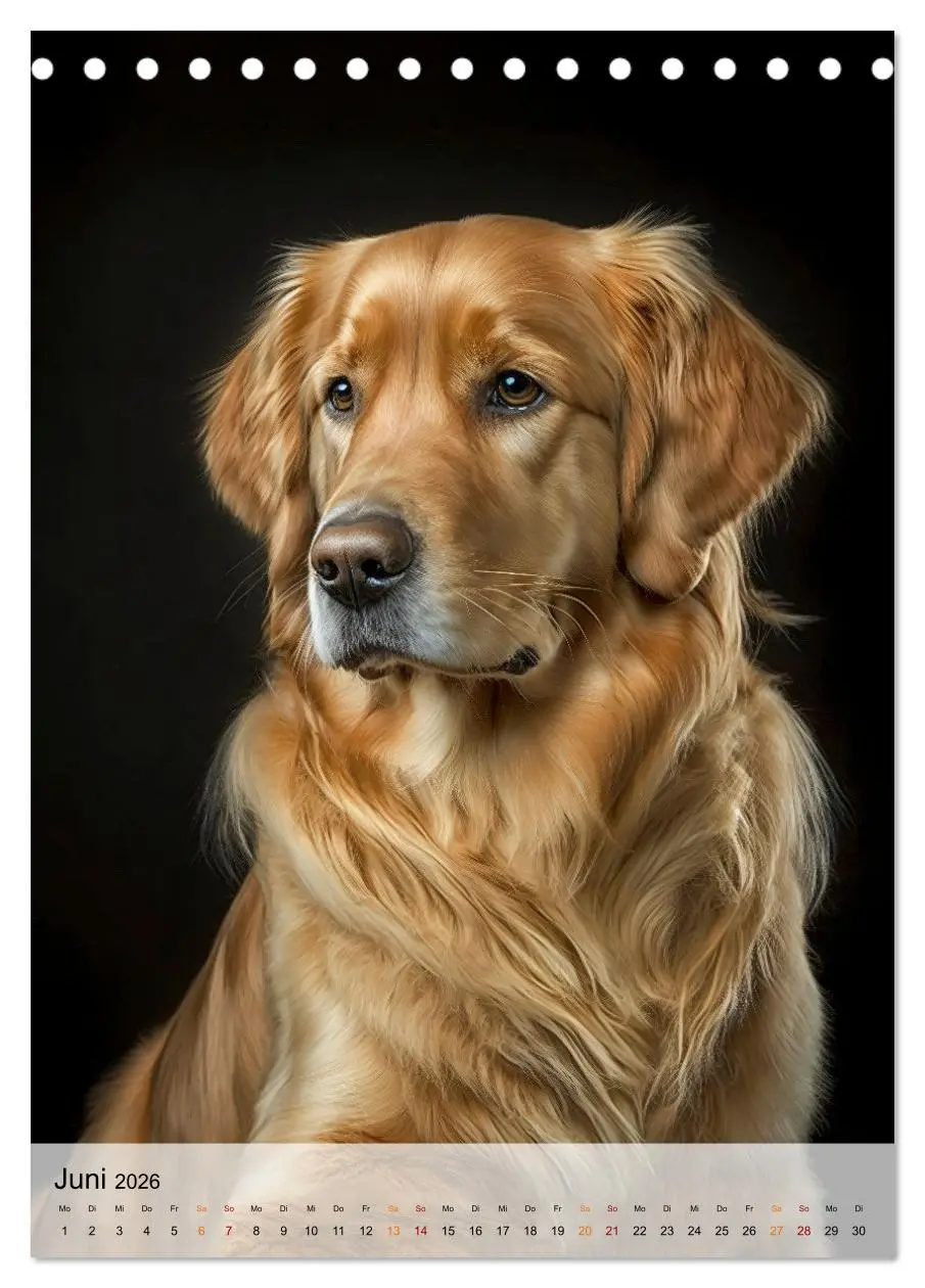 Bild: 9783516325263 | Golden Retriever - ein Hund für die Familie (Tischkalender 2026 DIN...