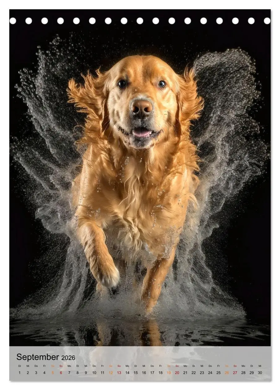 Bild: 9783516325263 | Golden Retriever - ein Hund für die Familie (Tischkalender 2026 DIN...