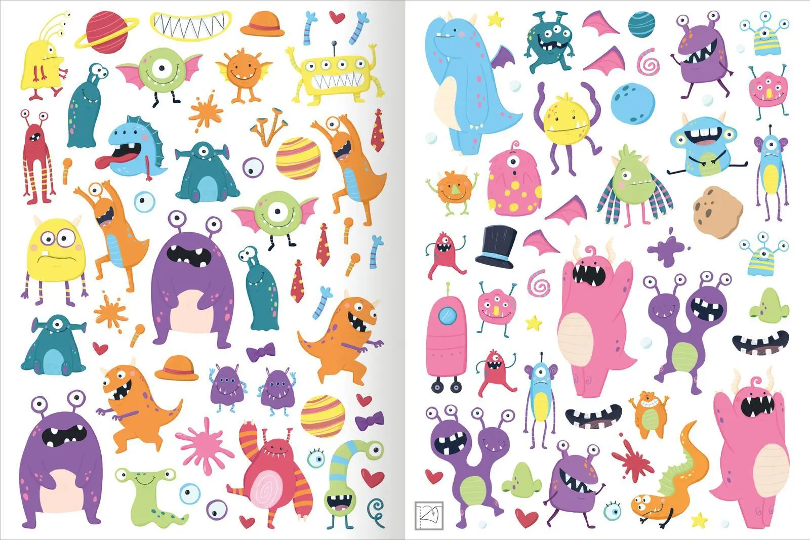 Bild: 9783845865263 | Mein flauschiges Stickerheft - Monster | Über 450 Fühl-Sticker | Dietz