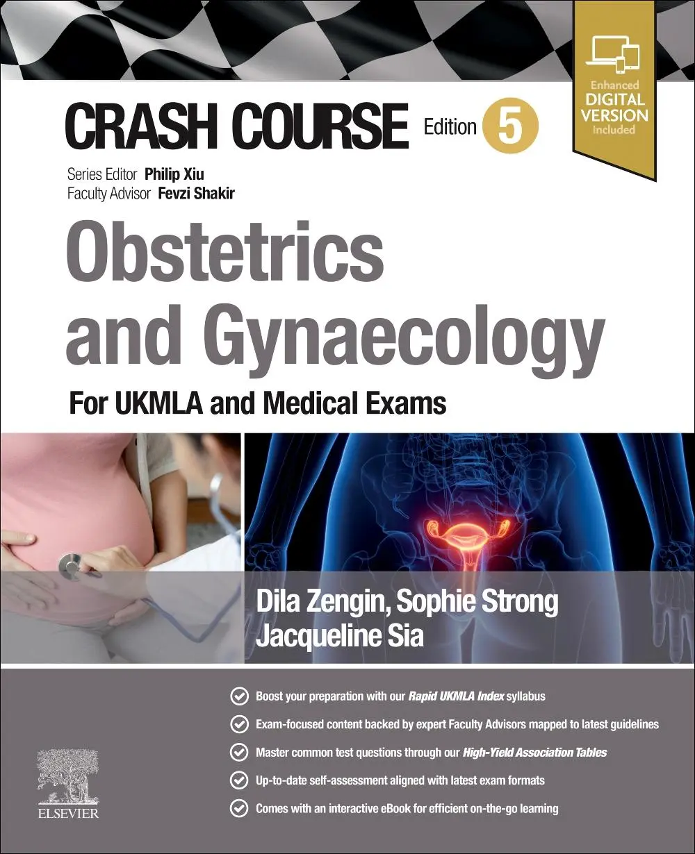 Cover: 9780443115363 | Crash Course Obstetrics and Gynaecology | For UKMLA and Medical Exams