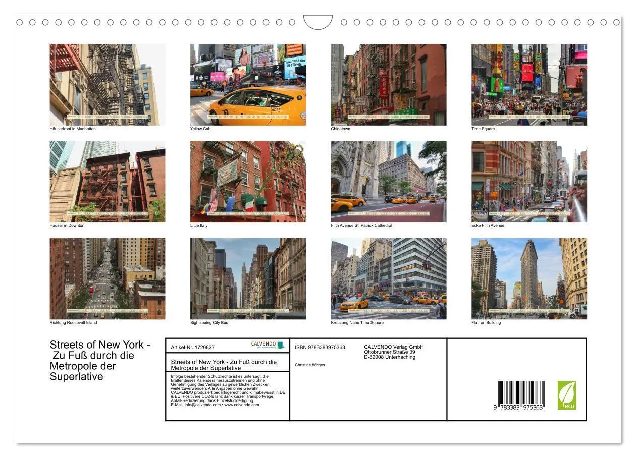 Bild: 9783383975363 | Streets of New York - Zu Fuß durch die Metropole der Superlative...