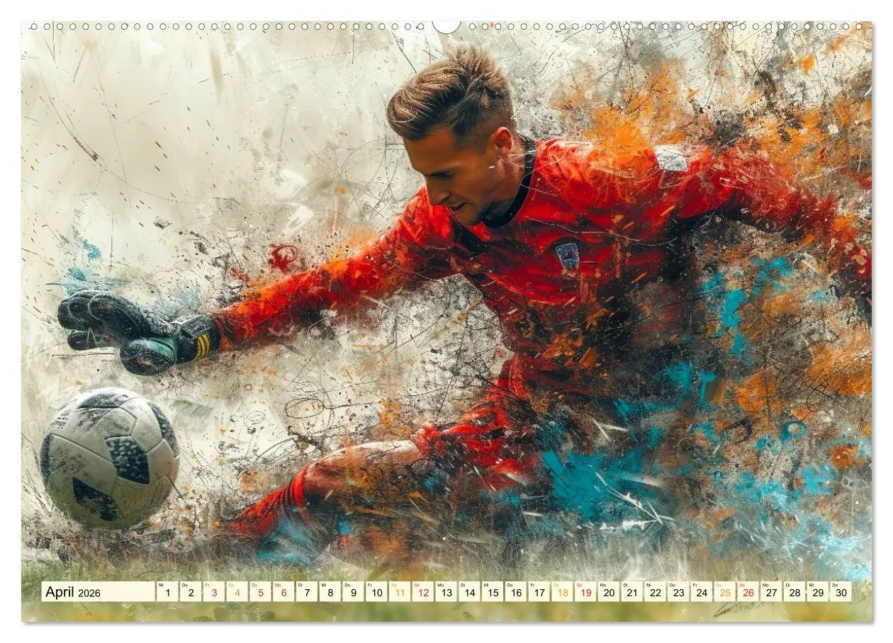 Bild: 9783457465363 | Fußball Torwart (hochwertiger Premium Wandkalender 2026 DIN A2...