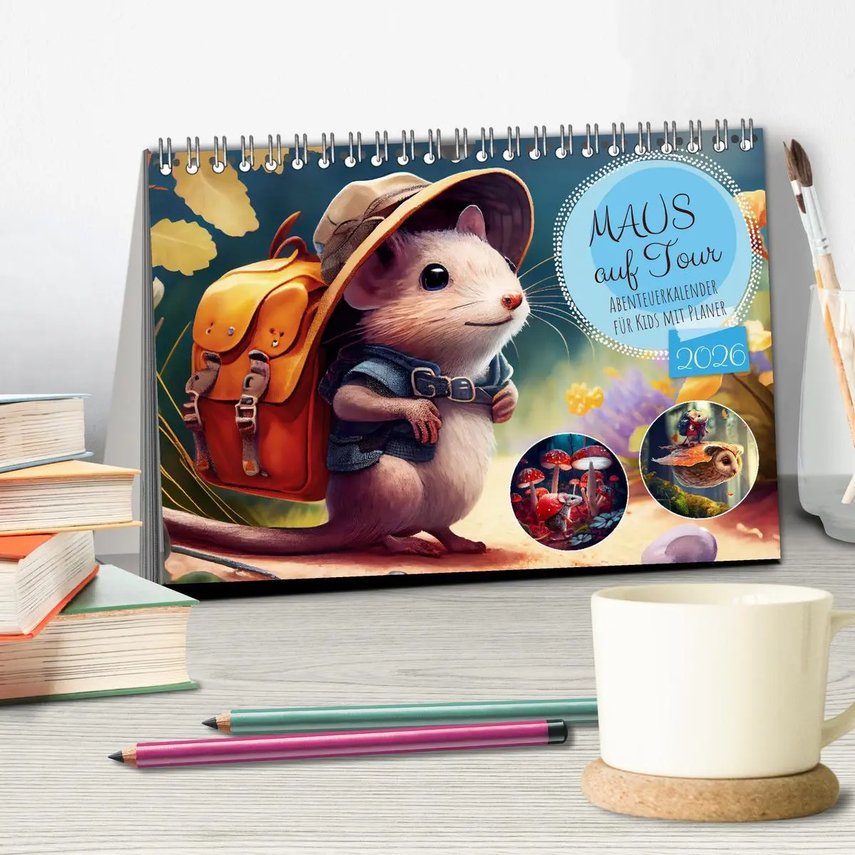 Bild: 9783457535363 | Maus auf Tour - Abenteuerkalender für Kids mit Planer...