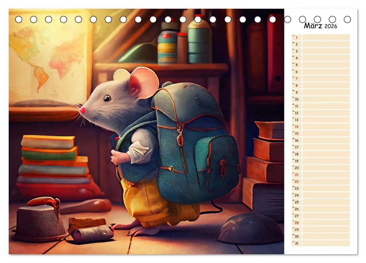 Bild: 9783457535363 | Maus auf Tour - Abenteuerkalender für Kids mit Planer...