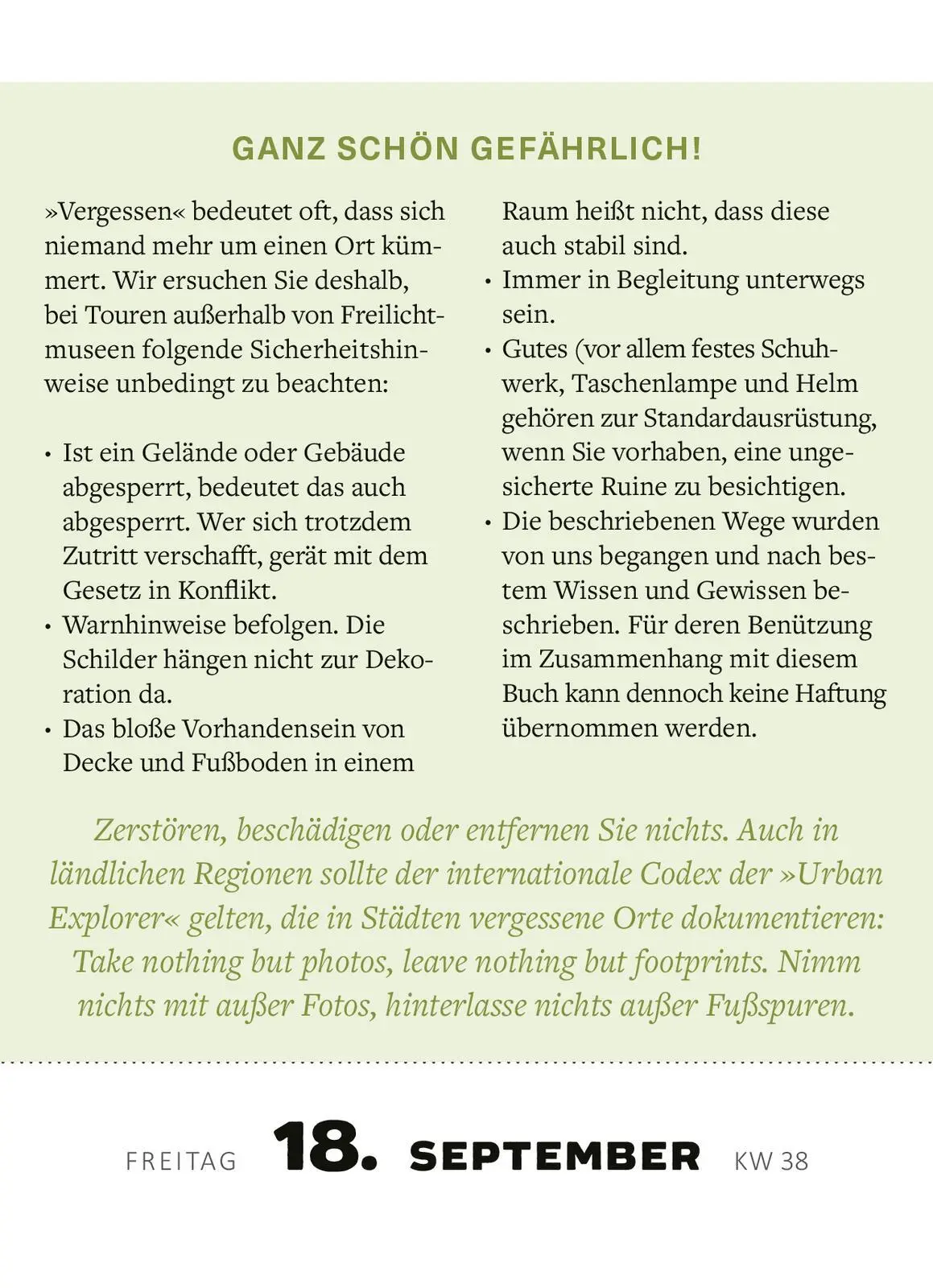 Bild: 4014489135463 | Abreißkalender Lost Places 2026 | Kalender | 640 S. | Deutsch | 2026