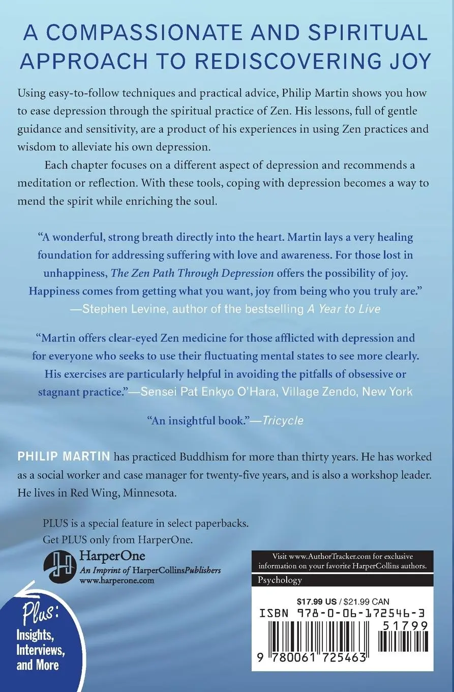 Rückseite: 9780061725463 | Zen Path Through Depression, The | Philip Martin | Taschenbuch | 2013