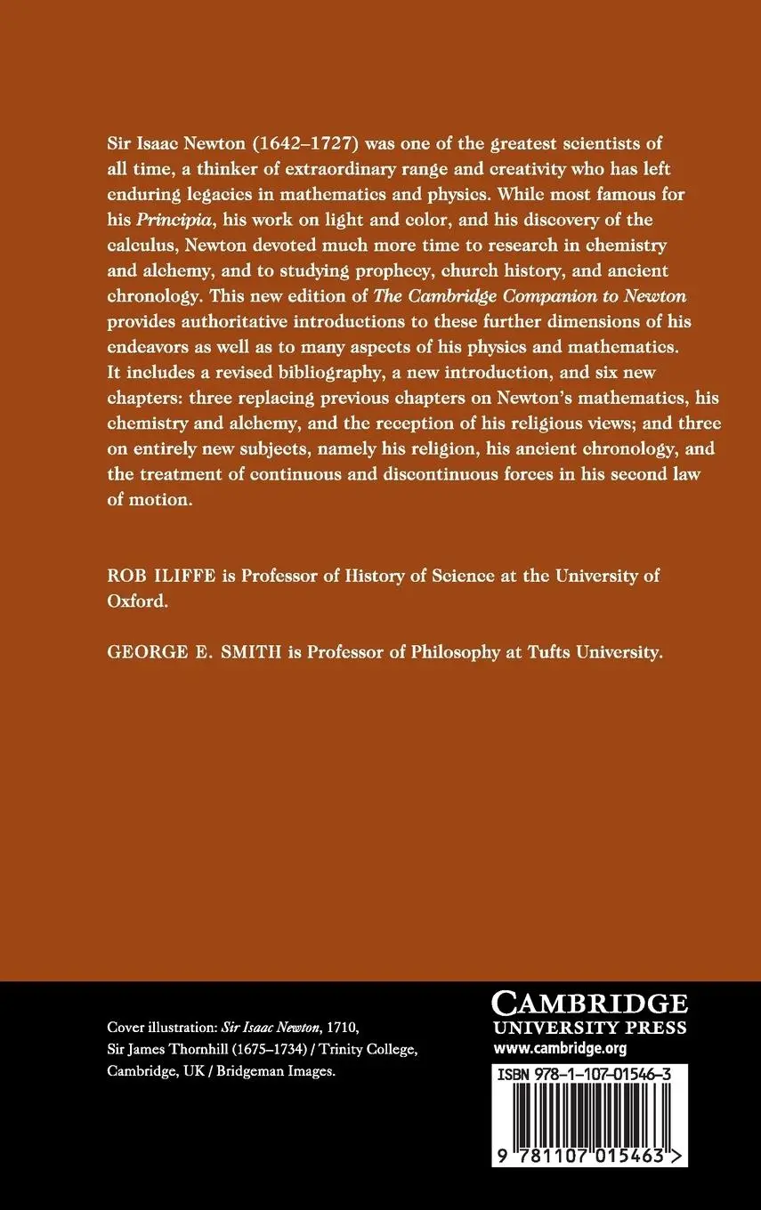 Rückseite: 9781107015463 | The Cambridge Companion to Newton | Rob Iliffe (u. a.) | Buch | 2016