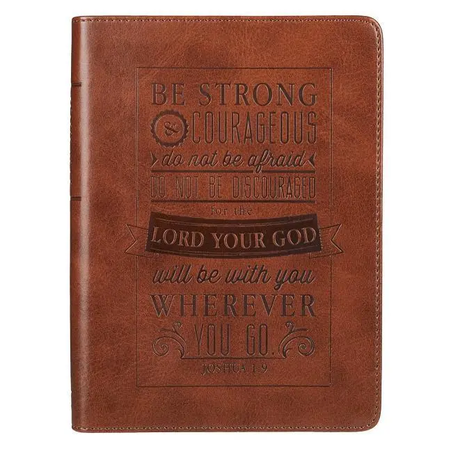 Cover: 9781432115463 | BE STRONG &amp; COURAGEOUS BROWN F | Christian Art Gifts | Taschenbuch