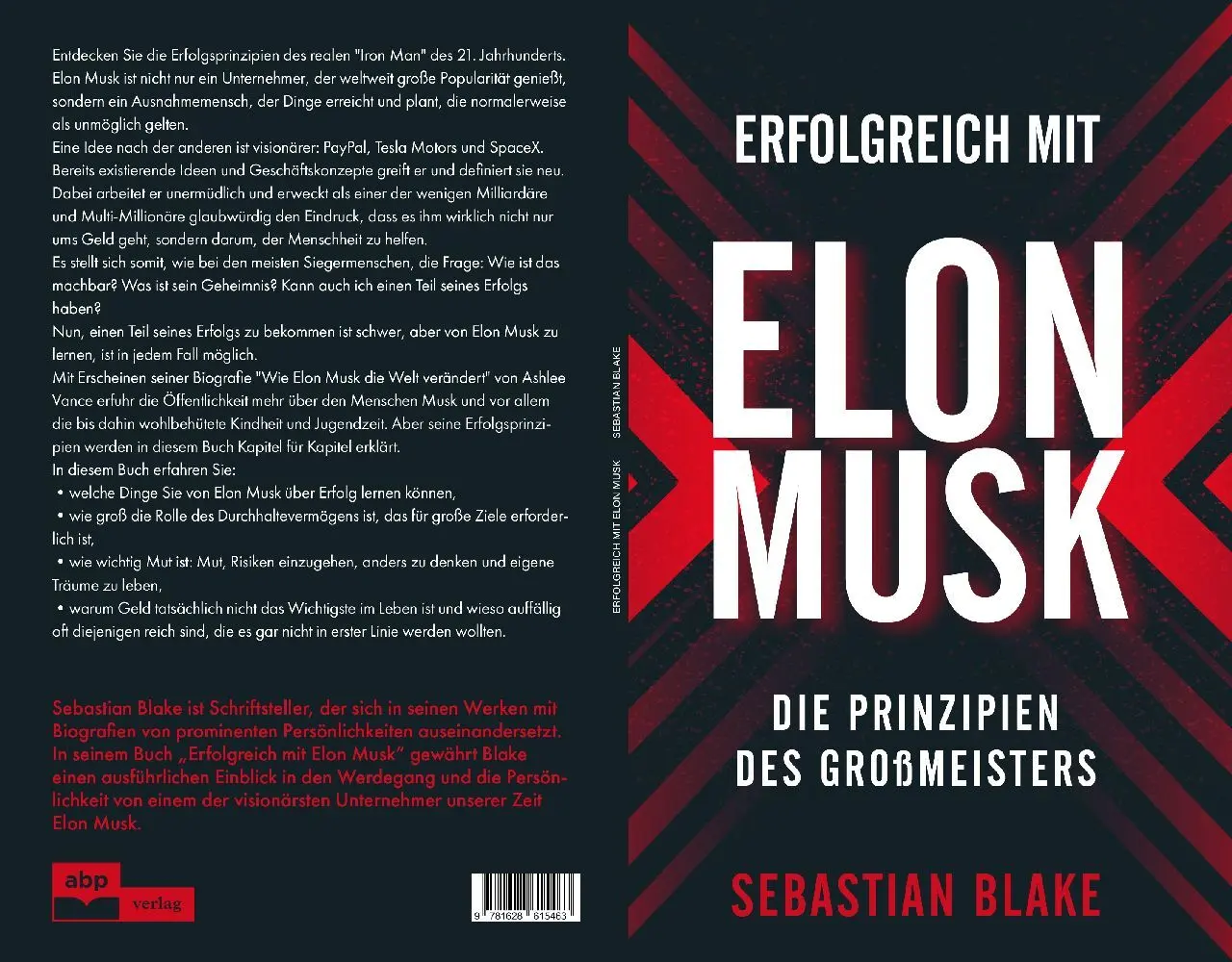 Cover: 9781628615463 | Erfolgreich mit Elon Musk | Die Prinzipien des Großmeisters | Blake