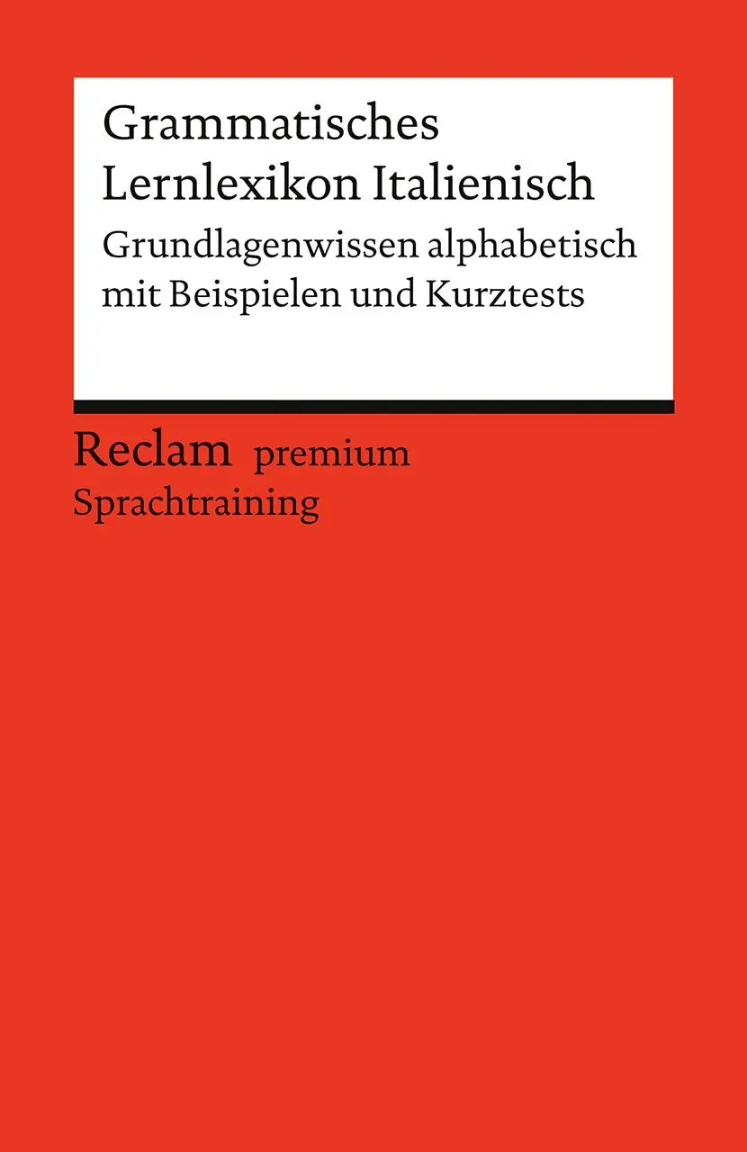 Cover: 9783150145463 | Grammatisches Lernlexikon Italienisch | Valerio Vial | Taschenbuch