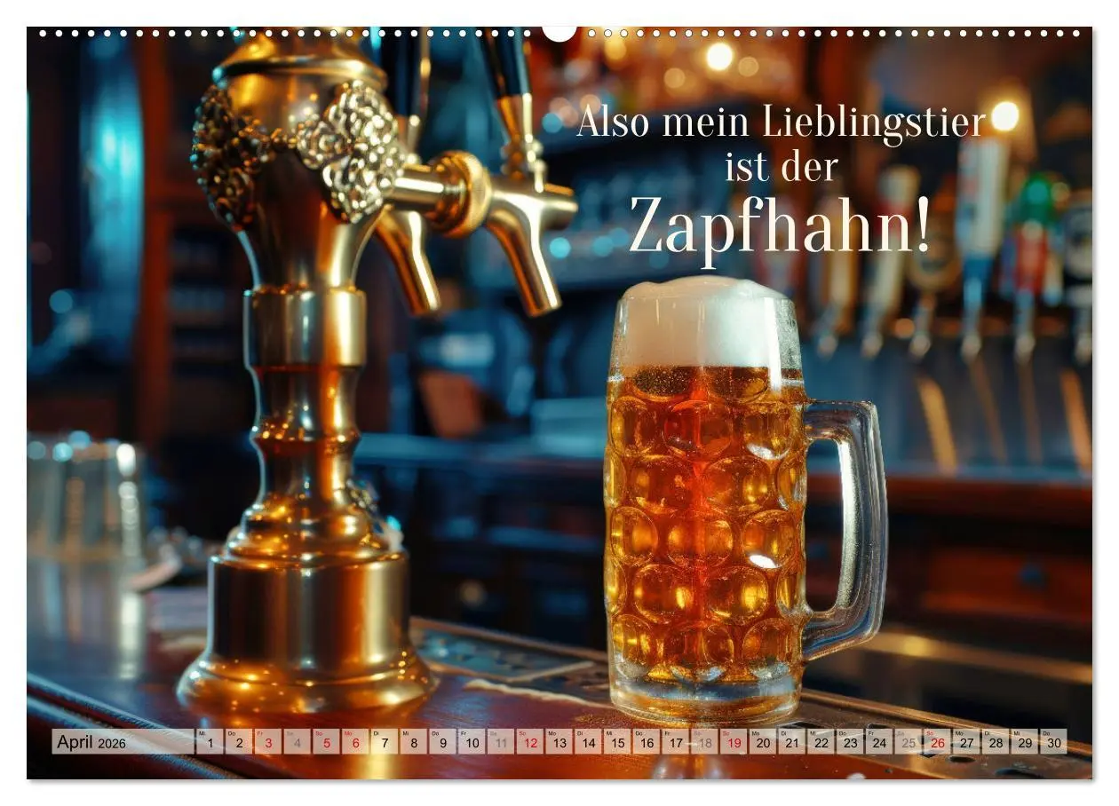 Bild: 9783457455463 | Ich brauch mehr Vitamin Bier (Wandkalender 2026 DIN A2 quer),...
