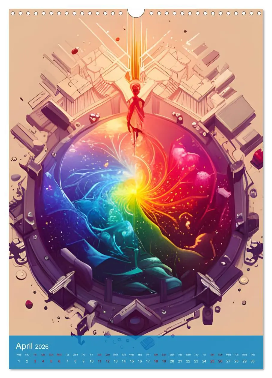 Bild: 9783516545463 | Rainbow Horizons (Wall Calendar 2026 DIN A3 portrait), CALVENDO 12...