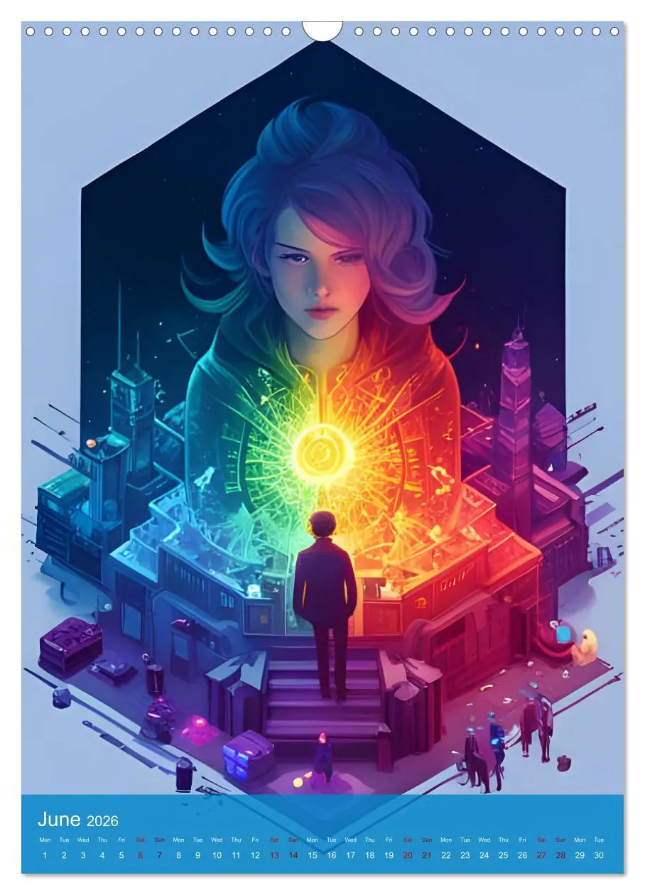 Bild: 9783516545463 | Rainbow Horizons (Wall Calendar 2026 DIN A3 portrait), CALVENDO 12...
