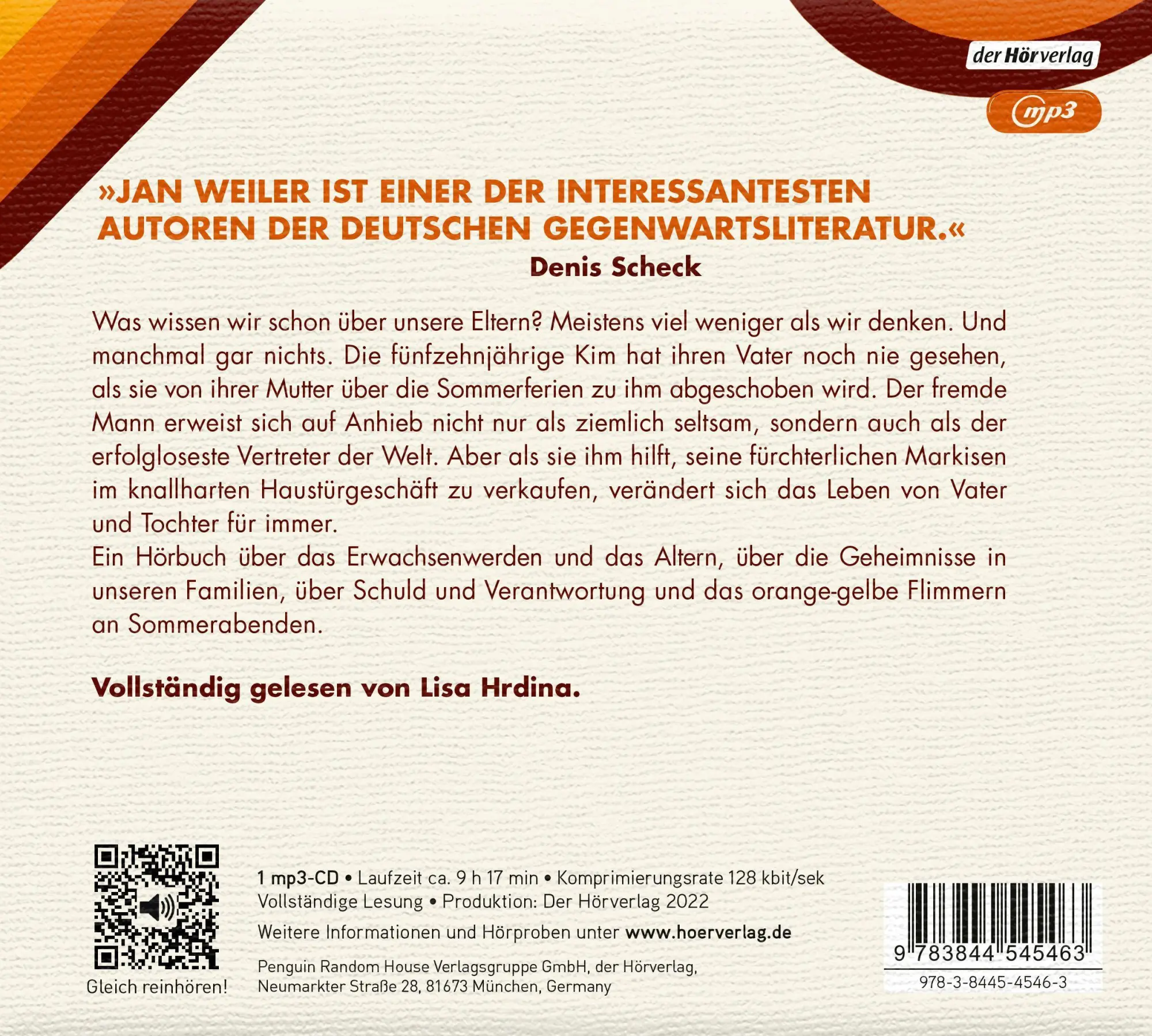 Bild: 9783844545463 | Der Markisenmann | Jan Weiler | MP3 | 1 Audio-CD | Deutsch | 2022