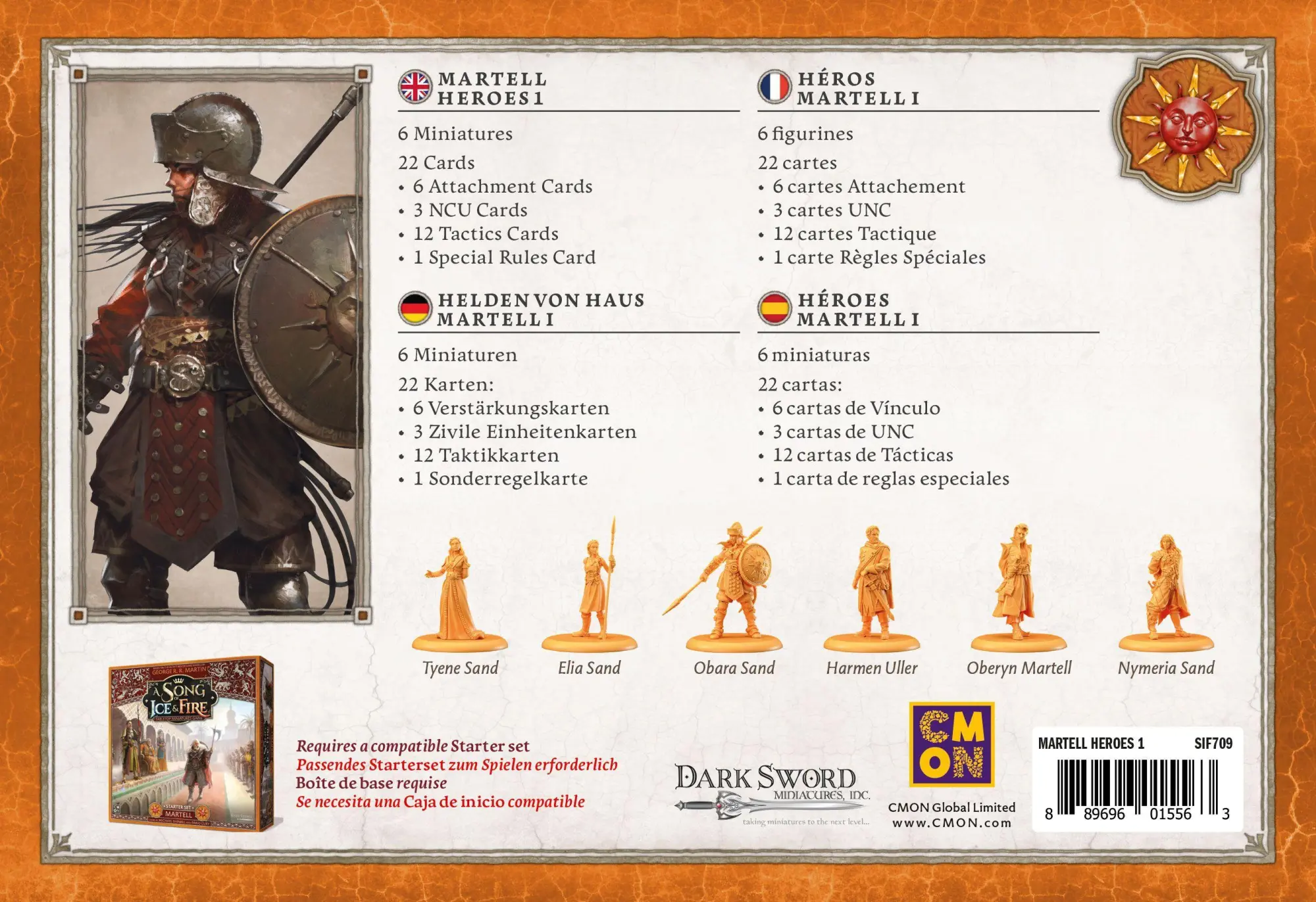 Bild: 889696015563 | A Song of Ice &amp; Fire - Martell Heroes 1 (Helden von Haus Martell 1)