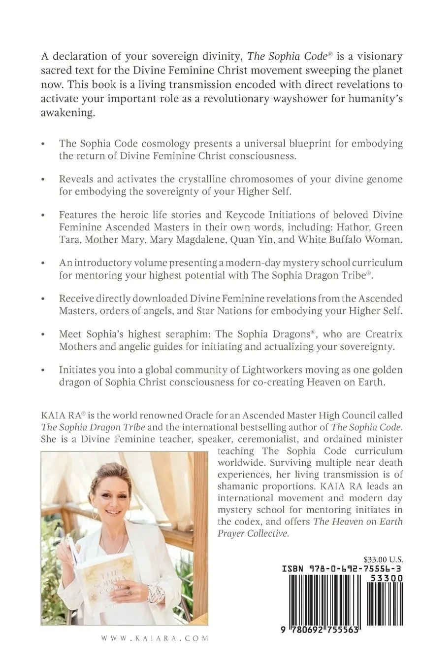 Rückseite: 9780692755563 | The Sophia Code | A Living Transmission from The Sophia Dragon Tribe