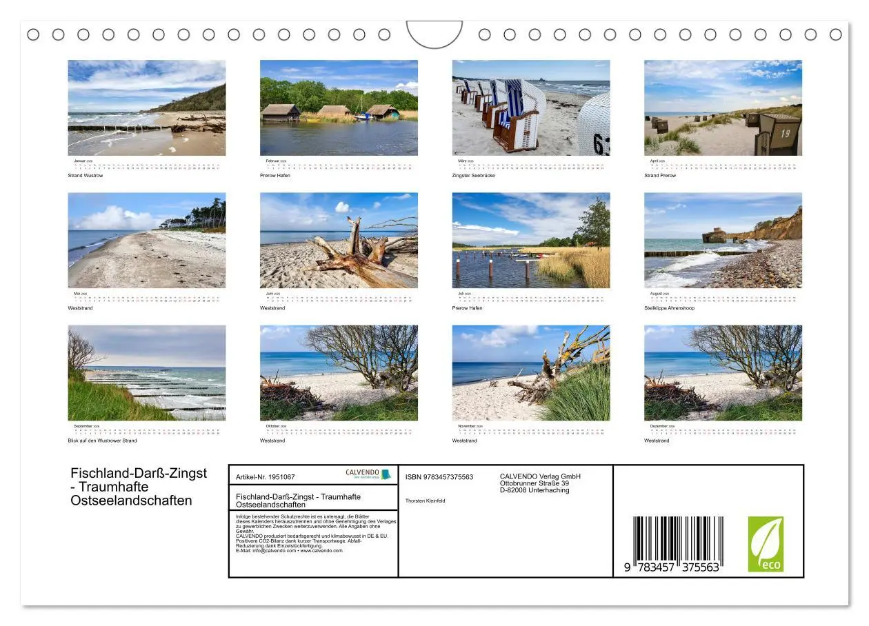 Bild: 9783457375563 | Fischland-Darß-Zingst - Traumhafte Ostseelandschaften (Wandkalender...