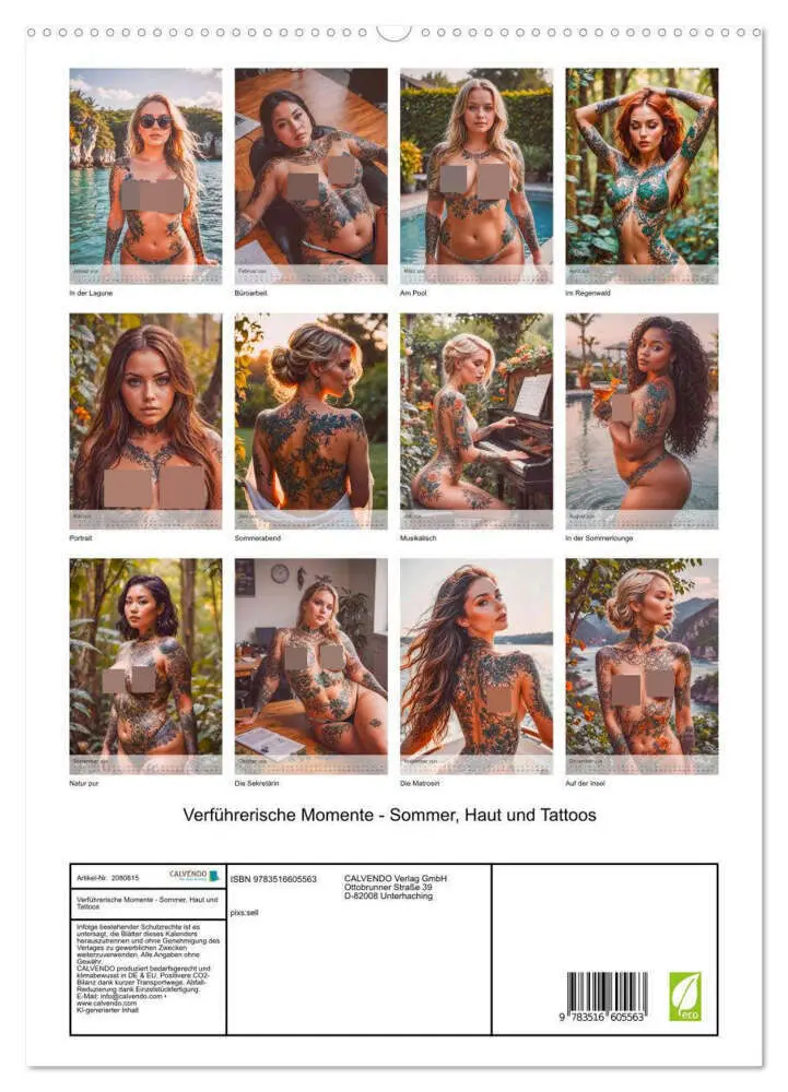 Bild: 9783516605563 | Verführerische Momente - Sommer, Haut und Tattoos (hochwertiger...
