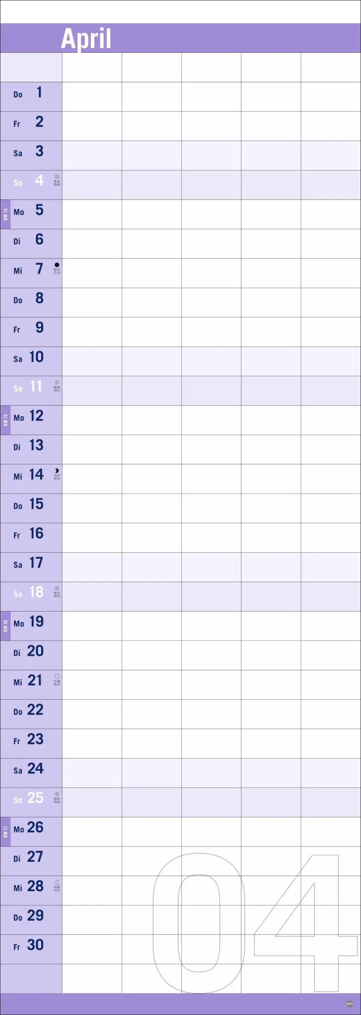 Bild: 9783756415663 | Allround-Familienplaner Vertical Kalender 2027 | Heye | Kalender