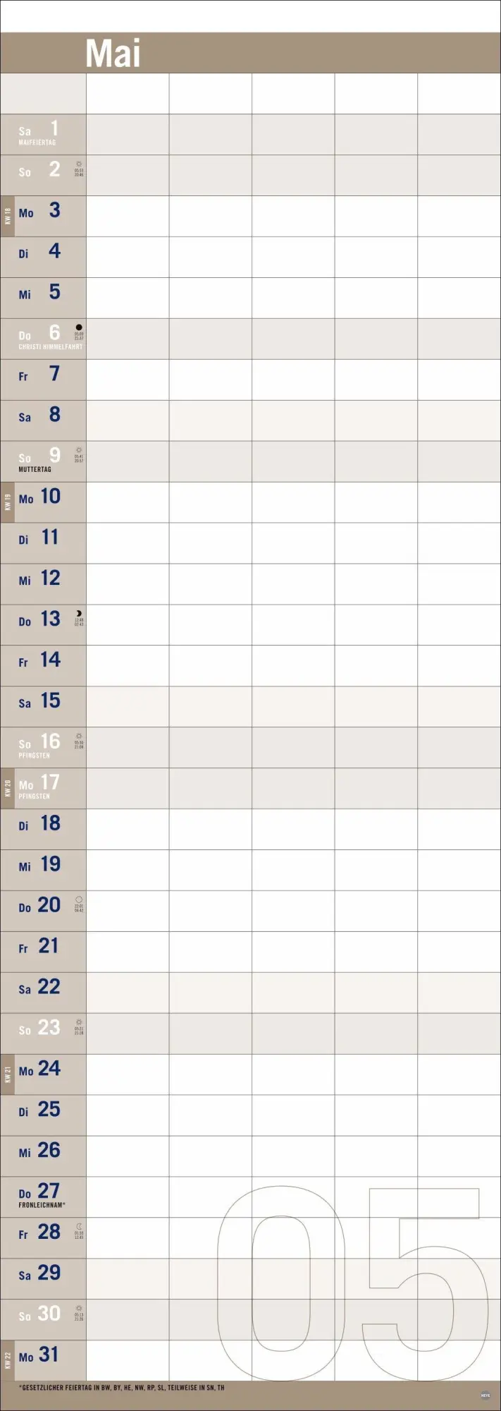 Bild: 9783756415663 | Allround-Familienplaner Vertical Kalender 2027 | Heye | Kalender