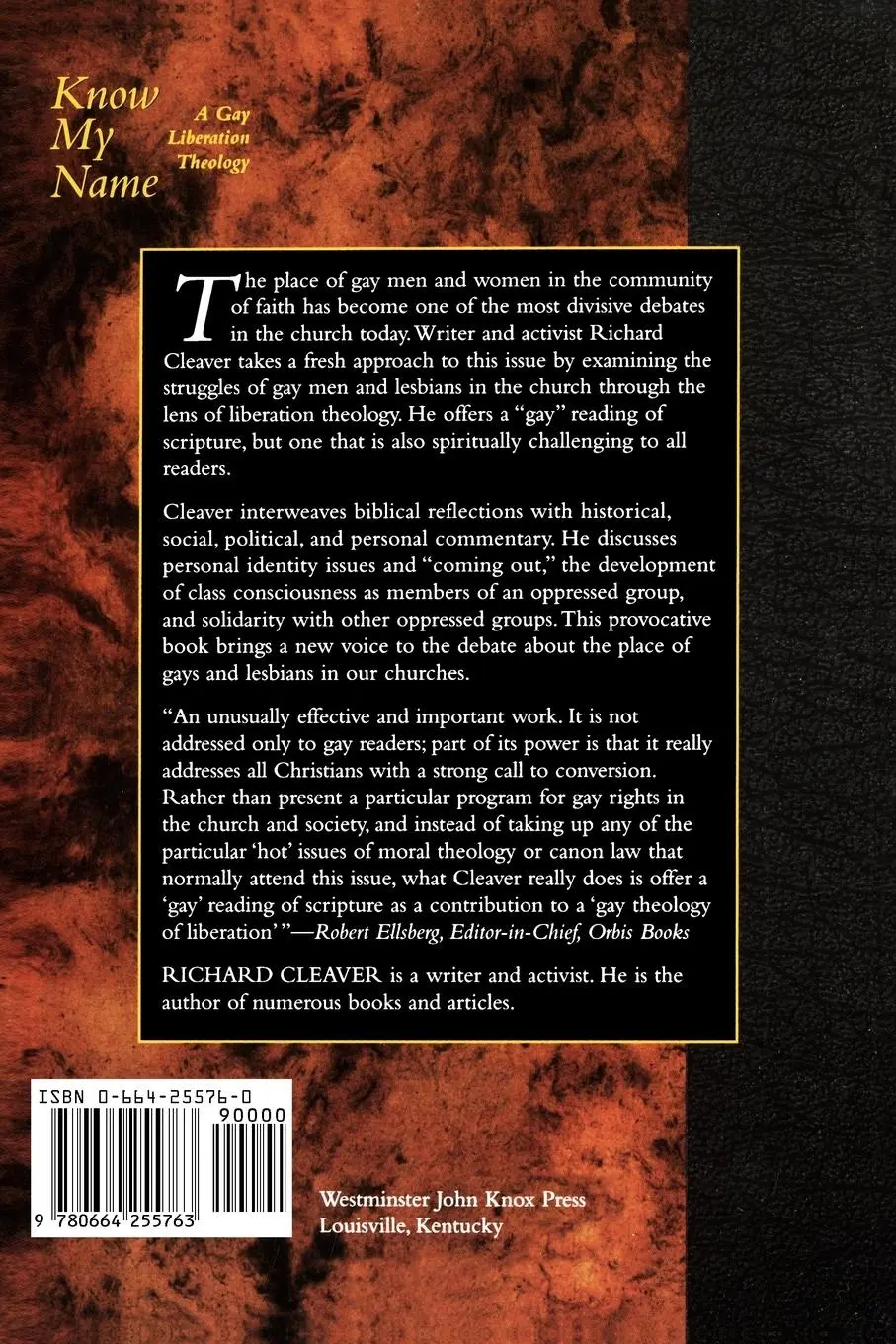 Rückseite: 9780664255763 | Know My Name | Cleaver | Taschenbuch | Kartoniert / Broschiert | 2004