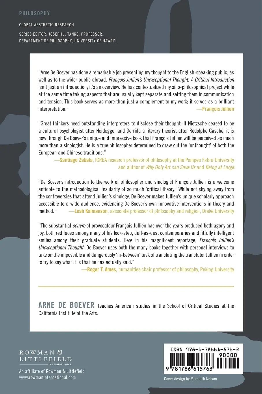 Rückseite: 9781786615763 | François Jullien's Unexceptional Thought | A Critical Introduction