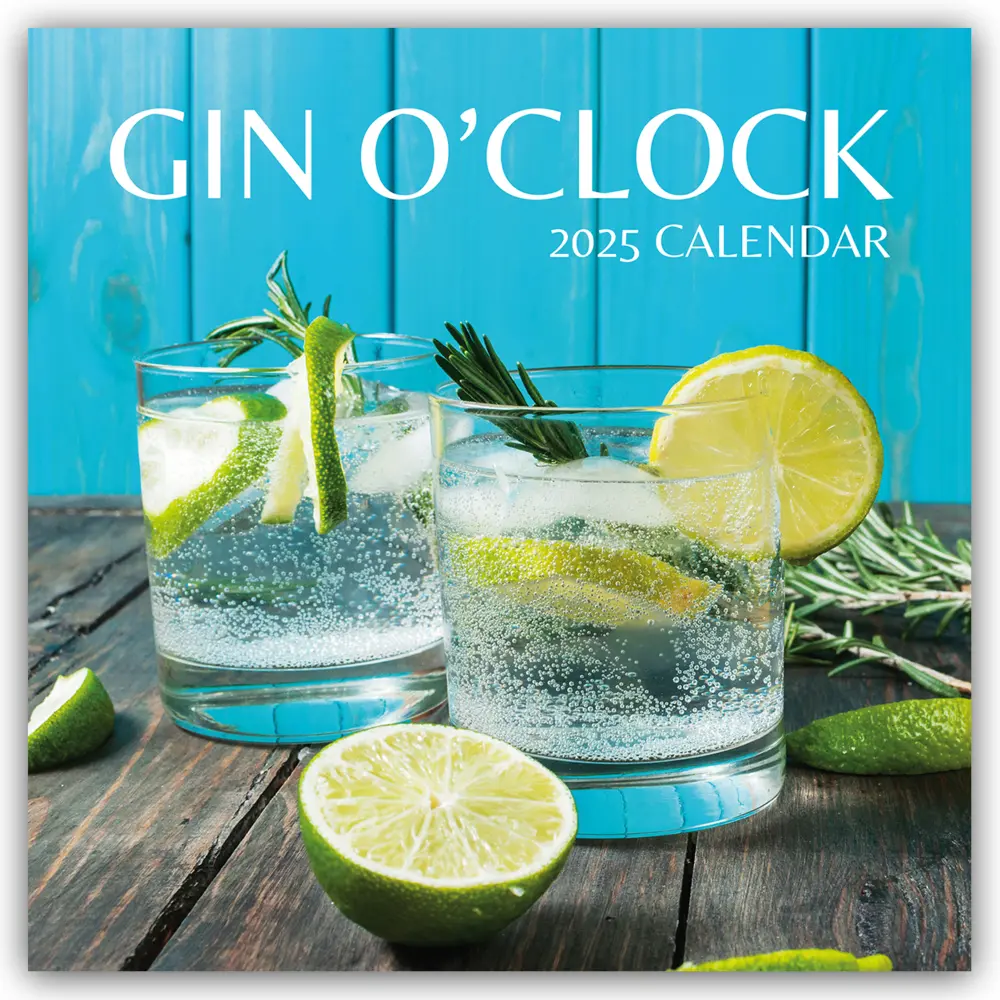 Cover: 9781804425763 | Gin o' Clock - Zeit für Gin 2025 - 16-Monatskalender | Ltd | Kalender