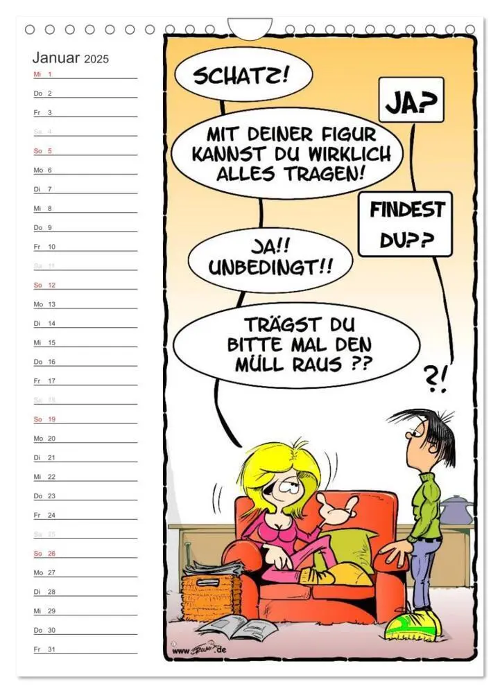 Bild: 9783457045763 | Trumix Cartoons - Autsch, das tut weh! (Wandkalender 2025 DIN A4...