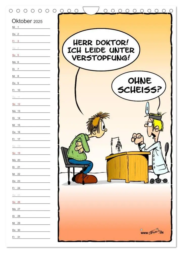 Bild: 9783457045763 | Trumix Cartoons - Autsch, das tut weh! (Wandkalender 2025 DIN A4...