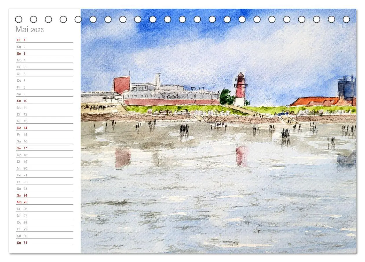 Bild: 9783457425763 | Büsum Aquarelle - Liebevolle Impressionen des beliebten Nordseebads...