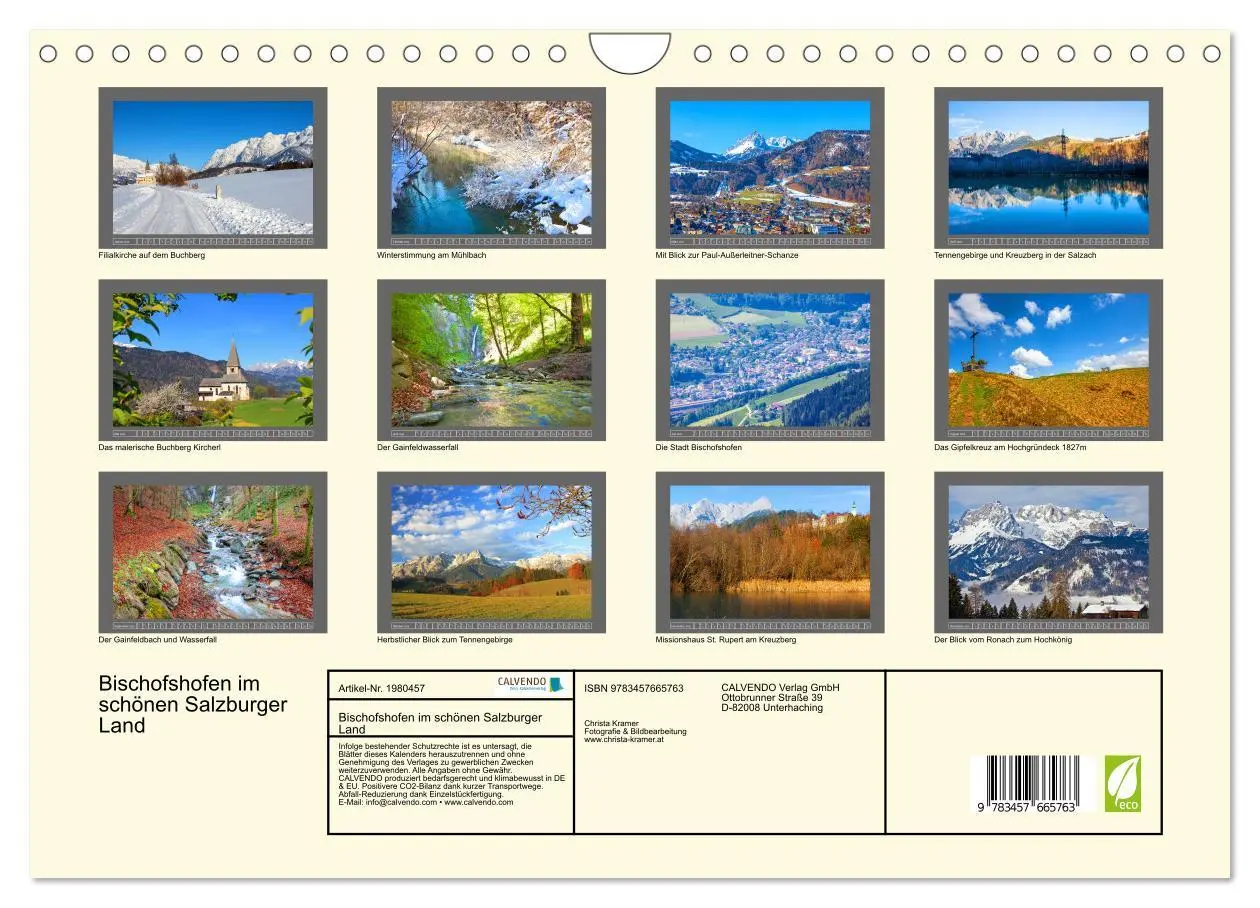Bild: 9783457665763 | Bischofshofen im schönen Salzburger Land (Wandkalender 2026 DIN A4...