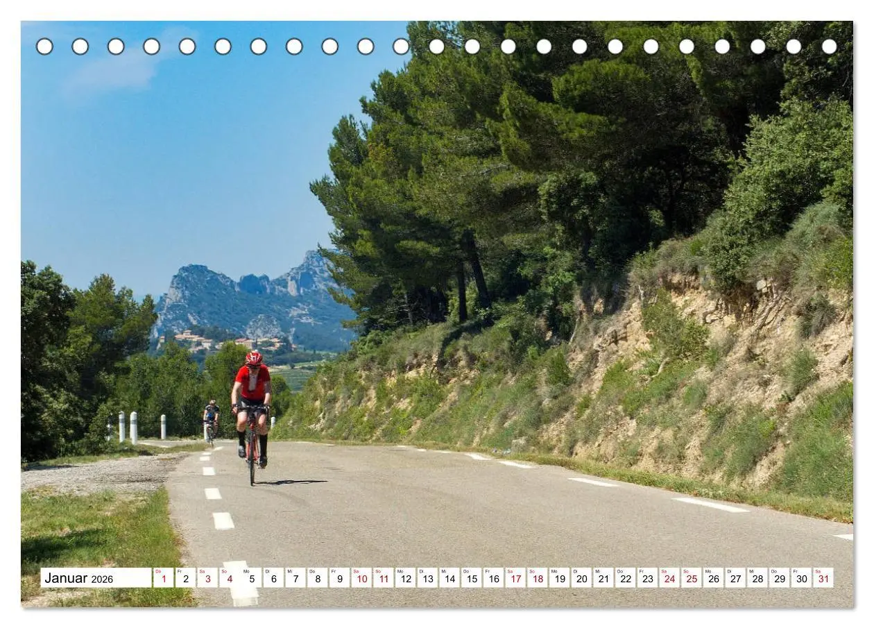 Bild: 9783457735763 | Mit dem Rennrad zum Mont Ventoux (Tischkalender 2026 DIN A5 quer),...
