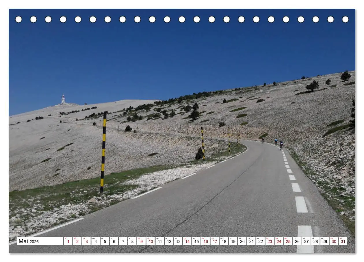 Bild: 9783457735763 | Mit dem Rennrad zum Mont Ventoux (Tischkalender 2026 DIN A5 quer),...