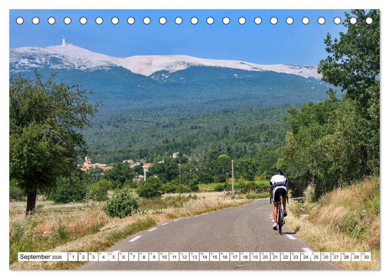 Bild: 9783457735763 | Mit dem Rennrad zum Mont Ventoux (Tischkalender 2026 DIN A5 quer),...