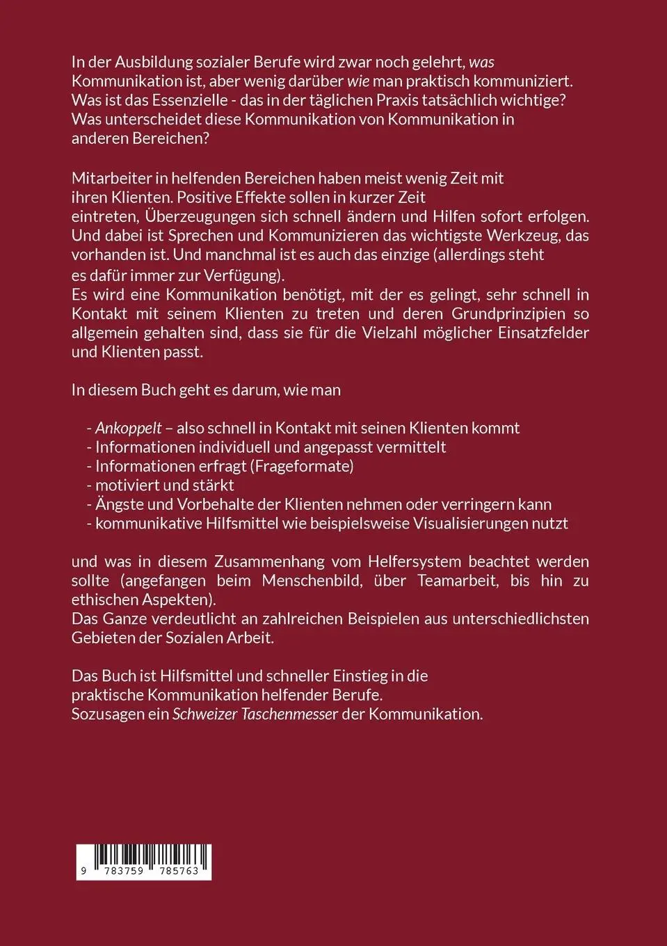 Rückseite: 9783759785763 | Handwerkszeug für Mundwerker | Ingo Chill | Taschenbuch | 168 S.