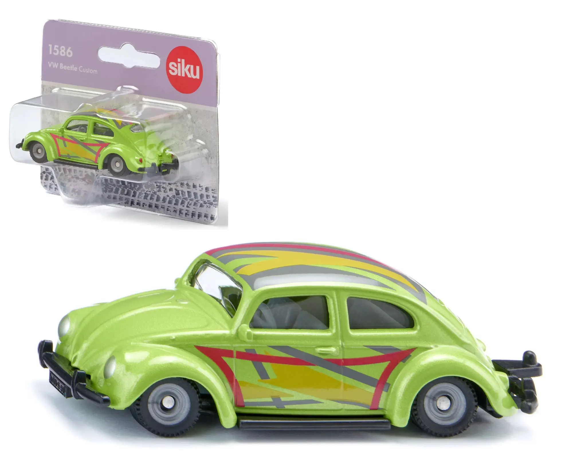 Cover: 4006874015863 | Siku 1586 - VW Beetle Custom, VW Käfer, grün, 78x26x29mm | Deutsch