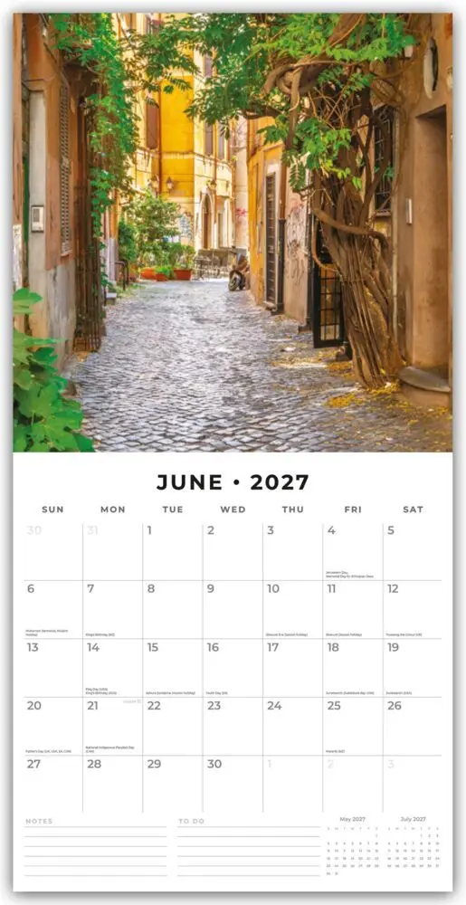 Bild: 9781837015863 | Rome - Rom 2027 - 16-Monatskalender | Red Robin Publishing Ltd | 28 S.