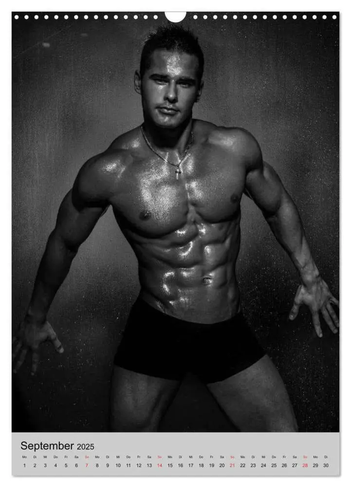 Bild: 9783457035863 | Erotische Momente. Männer in schwarz-weiß (Wandkalender 2025 DIN A3...