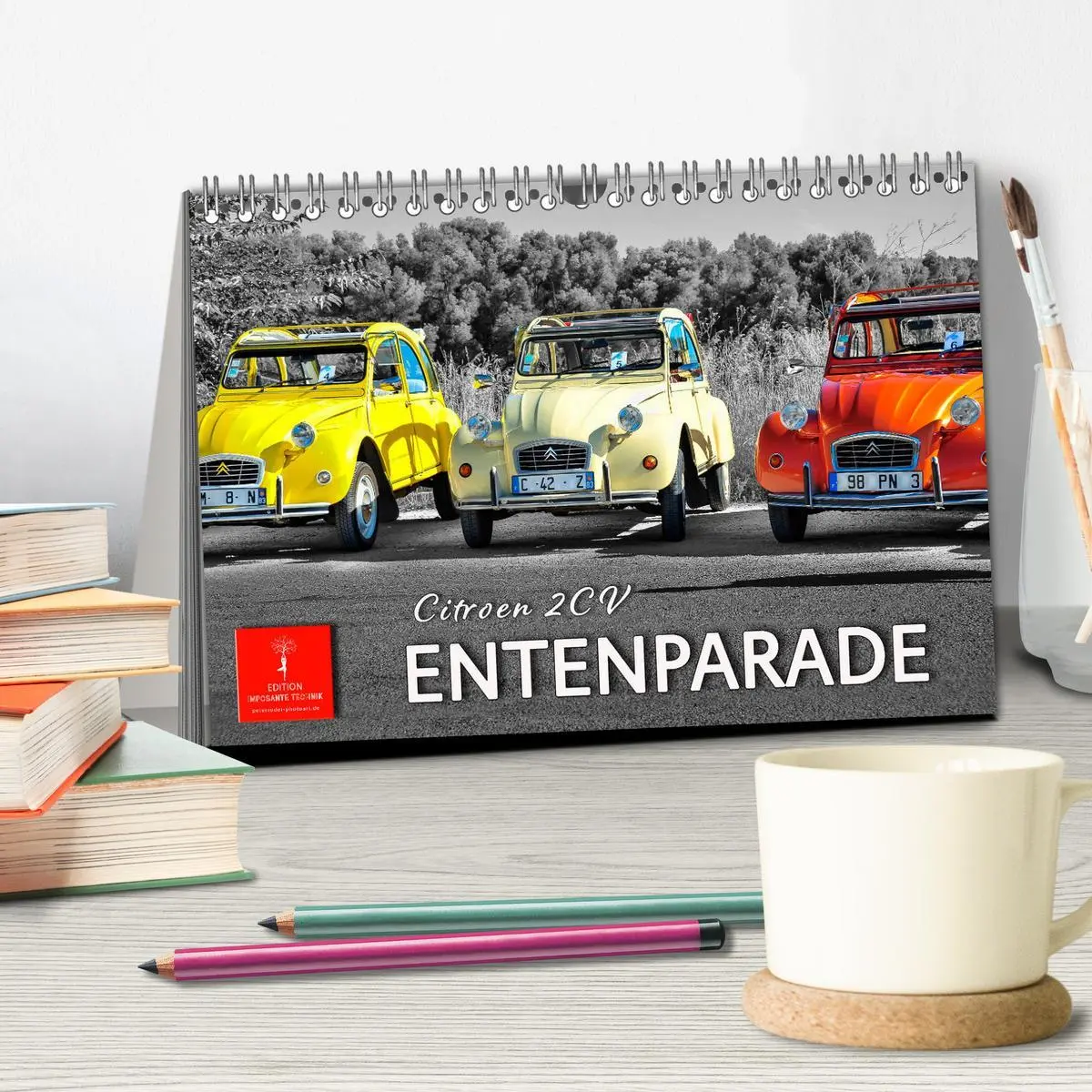 Bild: 9783457415863 | Citroën 2CV - Entenparade (Tischkalender 2026 DIN A5 quer),...