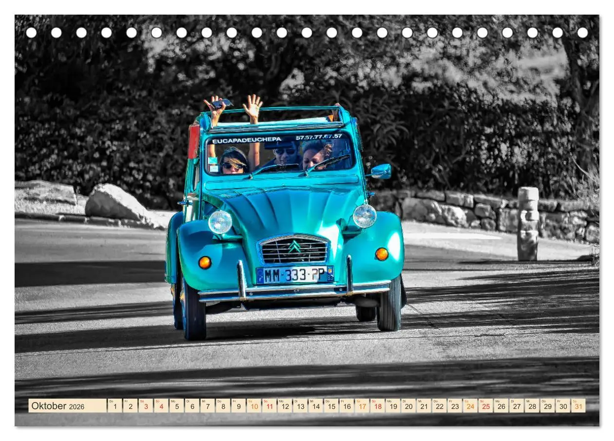 Bild: 9783457415863 | Citroën 2CV - Entenparade (Tischkalender 2026 DIN A5 quer),...
