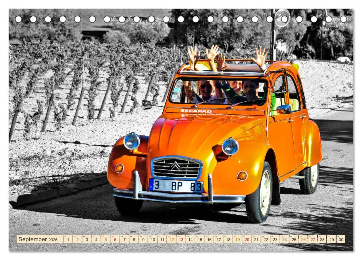 Bild: 9783457415863 | Citroën 2CV - Entenparade (Tischkalender 2026 DIN A5 quer),...