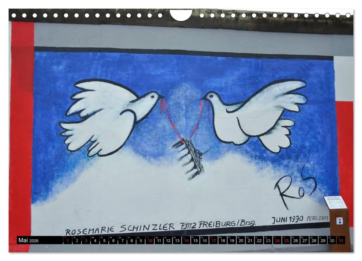 Bild: 9783516055863 | Berlin - Die East Side Gallery (Wandkalender 2026 DIN A4 quer),...