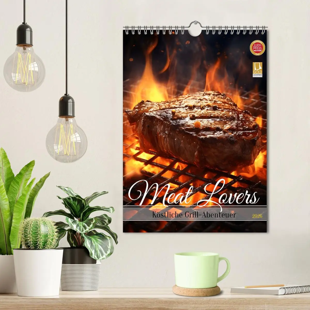 Bild: 9783516295863 | Meat Lovers - Köstliche Grill Abenteuer (Wandkalender 2026 DIN A4...