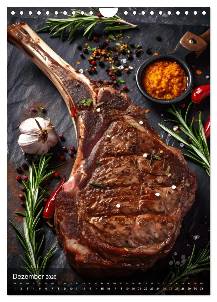 Bild: 9783516295863 | Meat Lovers - Köstliche Grill Abenteuer (Wandkalender 2026 DIN A4...