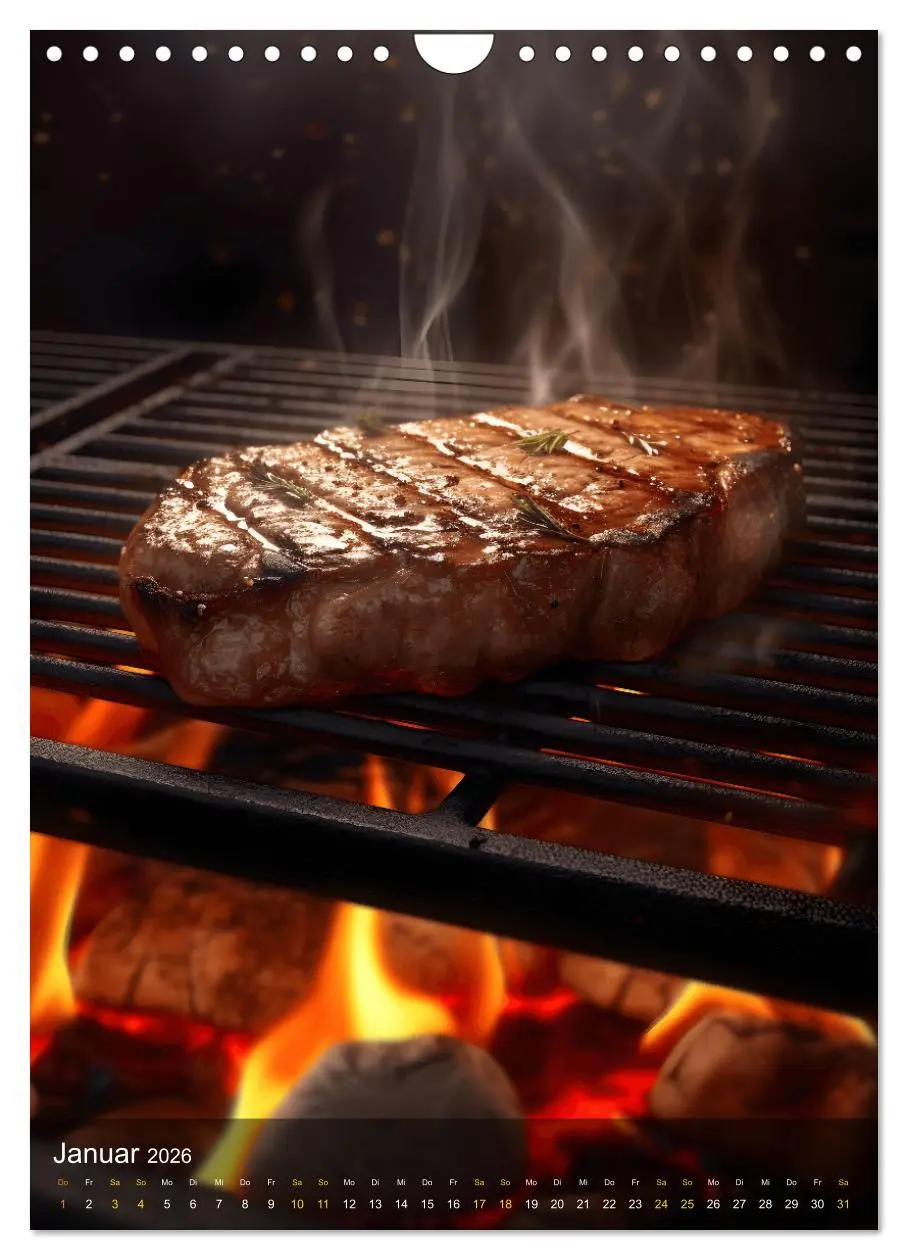 Bild: 9783516295863 | Meat Lovers - Köstliche Grill Abenteuer (Wandkalender 2026 DIN A4...